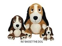 14.5'' BASSET THE DOG-2 ASST COLORS