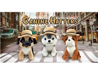 10IN DOGS WITH HAT ASST