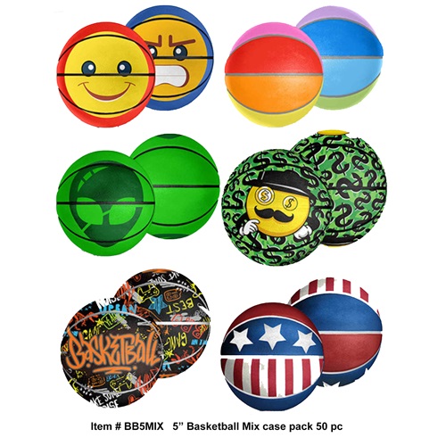 5IN ASST BASKETBALLS