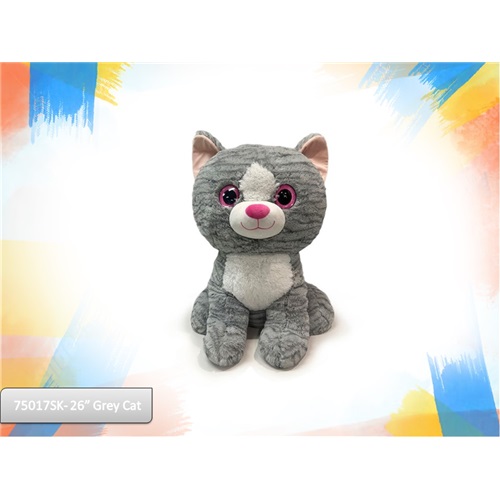  26IN CHUBBIES GREY CAT