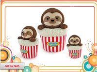 10IN PUP CORN - SALT THE SLOTH